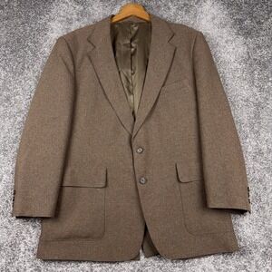 VTG Levi's Action Suit‎ Blazer Men's 42R Sta-Prest Brown Jacket Sport Coat